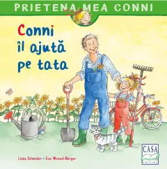 Coperta cărții Conni îl ajută pe tata