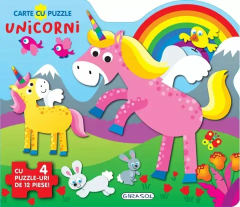 Coperta cărții Carte cu puzzle. Unicorni