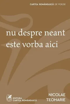Coperta cărții Nu despre neant este vorba aici