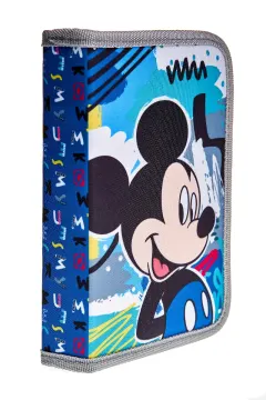 Coperta cărții Penar cu 1 fermoar si 2 flapsuri, echipat, 32 piese Mickey Mouse