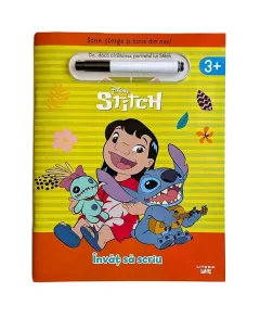 Coperta cărții Disney Stitch. Invat sa scriu. Scrie, sterge si scrie din nou!