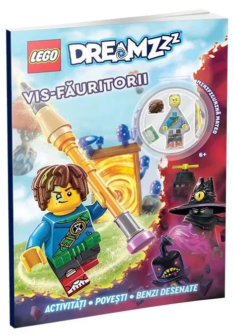 Coperta cărții LEGO® DREAMZzz – Vis-Fauritorii (carte de activitati cu minifigurina LEGO®)