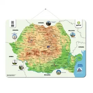 Coperta cărții Harta Romaniei. Postere educative