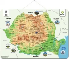 Coperta cărții Harta Romaniei. Postere educative