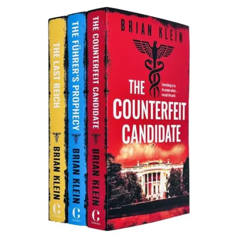 Coperta cărții The Reich Trilogy 3 Books Collection Set By Brian Klein (the Counterfeit Candidate, The Führer's Prophecy And The Last Reich)