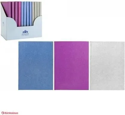 Coperta cărții 3 assorted glitter notebook