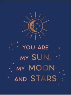 Coperta cărții You Are My Sun, My Moon and Stars, Summersdale