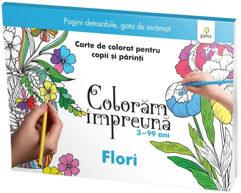Coperta cărții Colorăm împreună. Flori