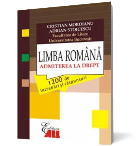 Coperta cărții Limba română. Admiterea la drept
