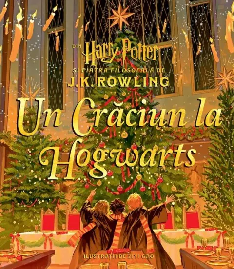 Coperta cărții Un Crăciun la Hogwarts. Din Harry Potter și piatra filosofală