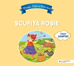 Coperta cărții Povesti. Citim cu litere mari. Scufita Rosie