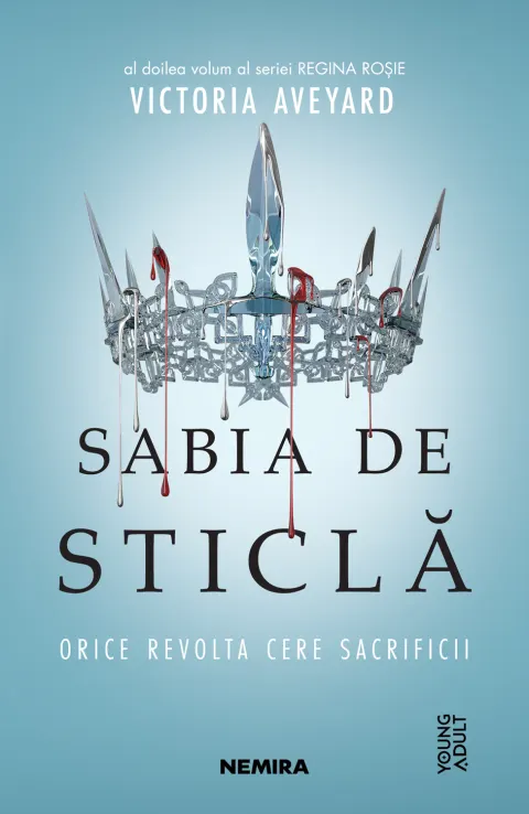 Coperta cărții Sabia de sticla. Seria Regina rosie. Partea 2