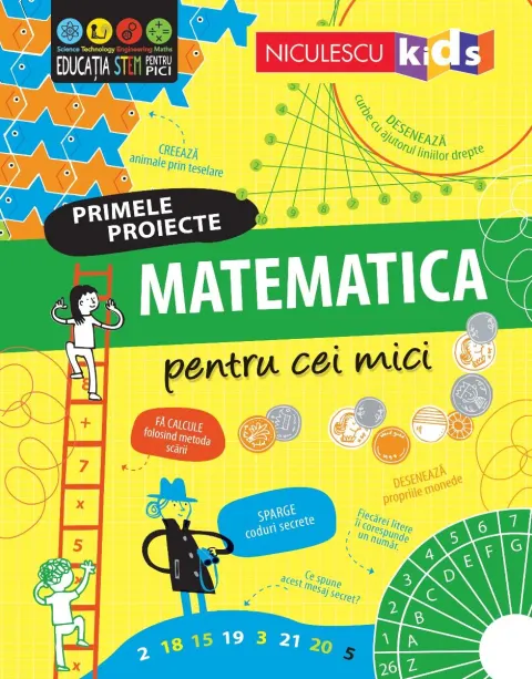 Coperta cărții Primele proiecte. Matematica pentru cei mici - Alice James, Eddie Reynolds, Darran Stobbart