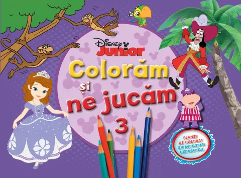 Coperta cărții Colorăm și ne jucăm (vol. 3). Planșe de colorat cu activități distractive