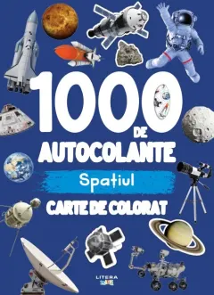 Coperta cărții 1000 de autocolante. Spatiul. Carte de colorat