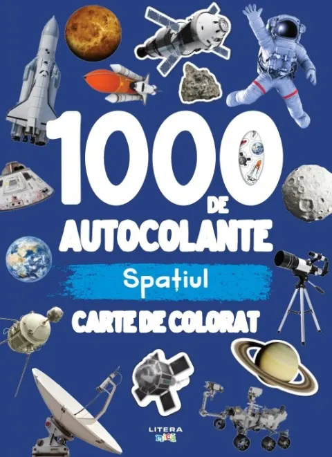 Coperta cărții 1000 de autocolante. Spatiul. Carte de colorat