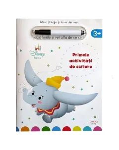 Coperta cărții Disney bebe. Primele activitati de scriere. Scrie, sterge si scrie din nou! (3+)