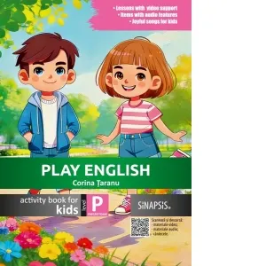 Coperta cărții Play English. Activity Book for kids Level P. Caiet de limba engleza pentru clasa pregatitoare