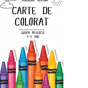 Coperta cărții Carte de colorat pentru grupa mijlocie (4-5 ani)