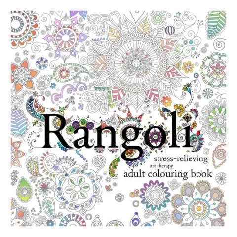 Coperta cărții Rangoli: Stress-Relieving Art Therapy Colouring Book