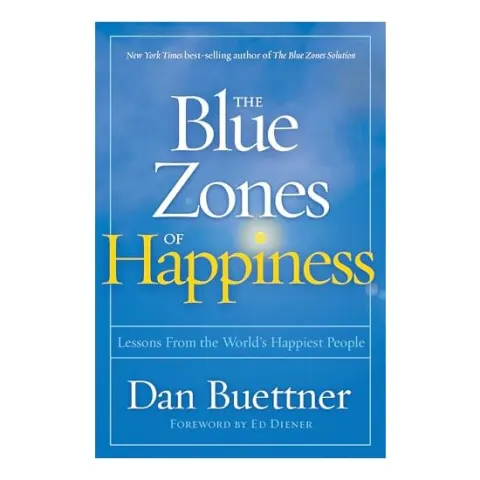 Coperta cărții The blue zones of happiness