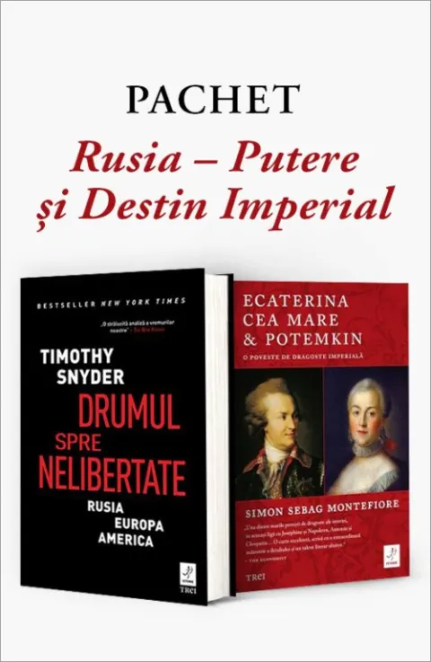 Coperta cărții Pachet Rusia – Putere și Destin Imperial. Drumul spre nelibertate/Ecaterina cea Mare & Potemkin - Simon Sebag Montefiore