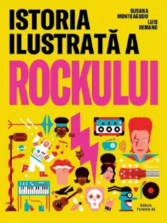 Coperta cărții Istoria ilustrata a rockului