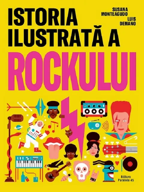 Coperta cărții Istoria ilustrata a rockului