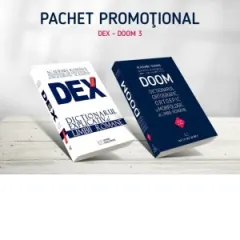 Coperta cărții Pachet DEX - DOOM 3 (2 carti): 1. Dictionarul explicativ al limbii romane, editia 2016; 2. Dictionarul ortografic, ortoepic si morfologic al limbii romane, editia a III-a