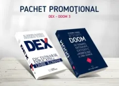 Coperta cărții Pachet DEX - DOOM 3 (2 carti): 1. Dictionarul explicativ al limbii romane, editia 2016; 2. Dictionarul ortografic, ortoepic si morfologic al limbii romane, editia a III-a