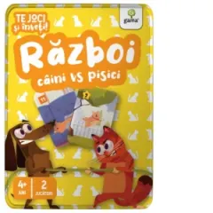 Coperta cărții Razboi caini vs pisici. Te joci si inveti!