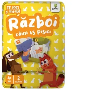 Coperta cărții Razboi caini vs pisici. Te joci si inveti!