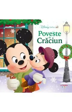 Coperta cărții disney bebe. poveste de craciun