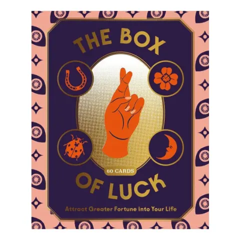 Coperta cărții The Box of Luck 60 Cards to Attract Greater Fortune Into Your Life