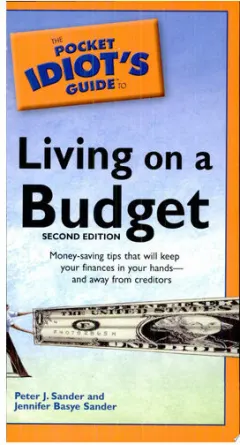 Coperta cărții The pocket idiot's guide to living on a budget