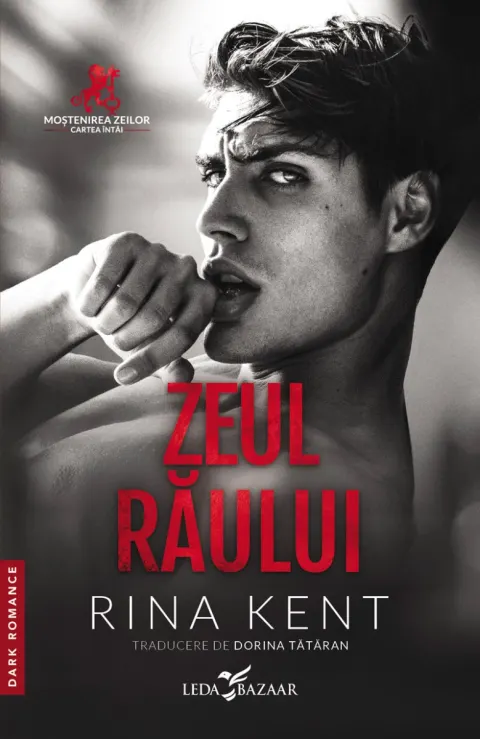 Coperta cărții Zeul răului (primul volum al seriei Moștenirea zeilor)