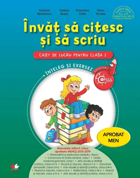 Coperta cărții Invat sa citesc si sa scriu. Caiet de lucru pentru clasa I