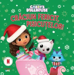 Coperta cărții Gabby's Dollhouse. Crăciun fericit, pisicuțelor!