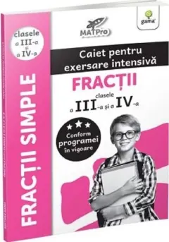 Coperta cărții Fractii.clasele III-IV/MatPRO