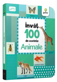 Coperta cărții Invat 100 de cuvinte - Animale