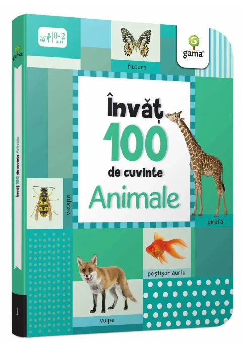 Coperta cărții Invat 100 de cuvinte - Animale