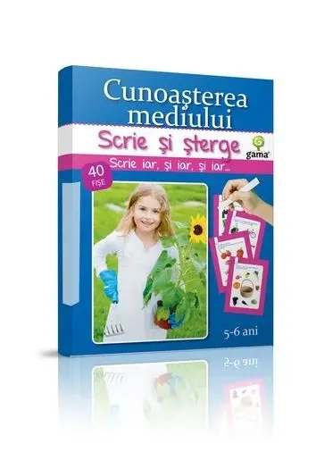 Coperta cărții Scrie si sterge - Cunoasterea mediului 5-6 ani