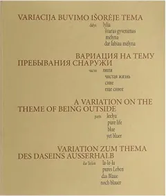 Coperta cărții Variacija buvimo išoréje tema