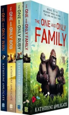 Coperta cărții The One and Only Series 4 Books Collection Set By Katherine Applegate(One and Only Ivan, The One and Only Bob, The One and Only Ruby & The One and Only Family)