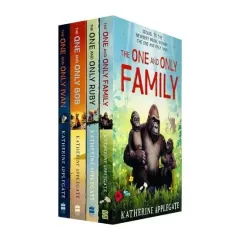 Coperta cărții The One and Only Series 4 Books Collection Set By Katherine Applegate(One and Only Ivan, The One and Only Bob, The One and Only Ruby & The One and Only Family)