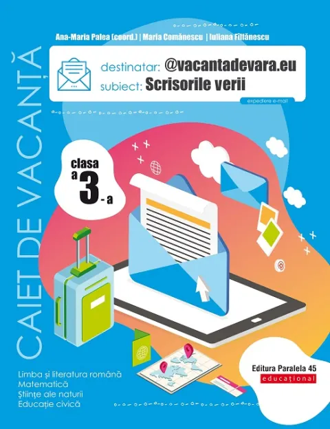 Coperta cărții Scrisorile verii. Caiet de vacanță. Clasa a III-a