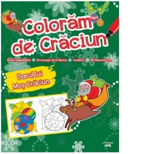 Coperta cărții Coloram de Craciun. Darul lui Mos Craciun