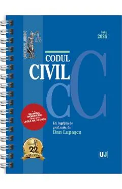 Coperta cărții Codul civil Iulie 2026 Ed.Spiralata