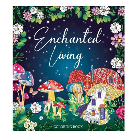 Coperta cărții Enchanted living coloring book