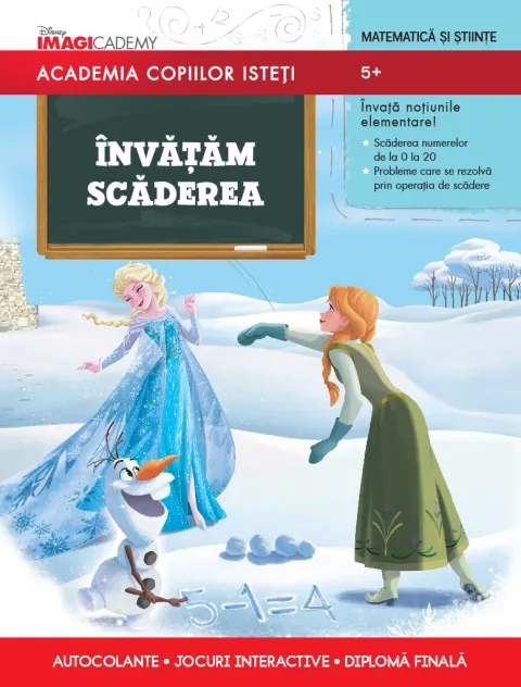 Coperta cărții Academia copiilor isteți. Învățăm scăderea